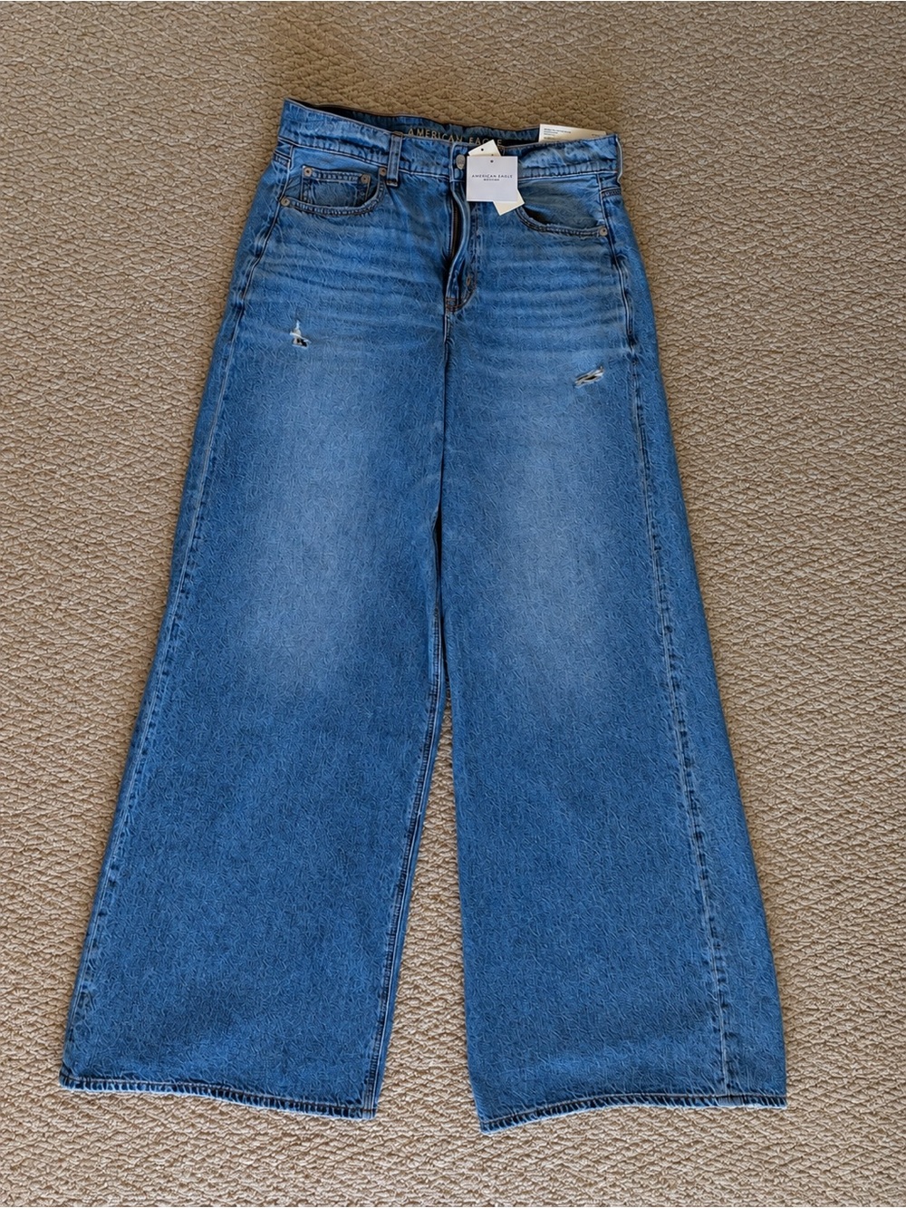 NWT American Eagle Outfitters Wide-Leg High-Rise Jeans - Blue
